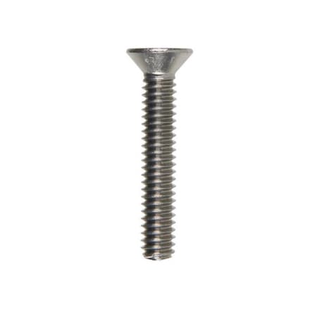 Hillman 1/4"-20 x 1-1/2 in Phillips Flat Machine Screw, Plain Stainless Steel 56976